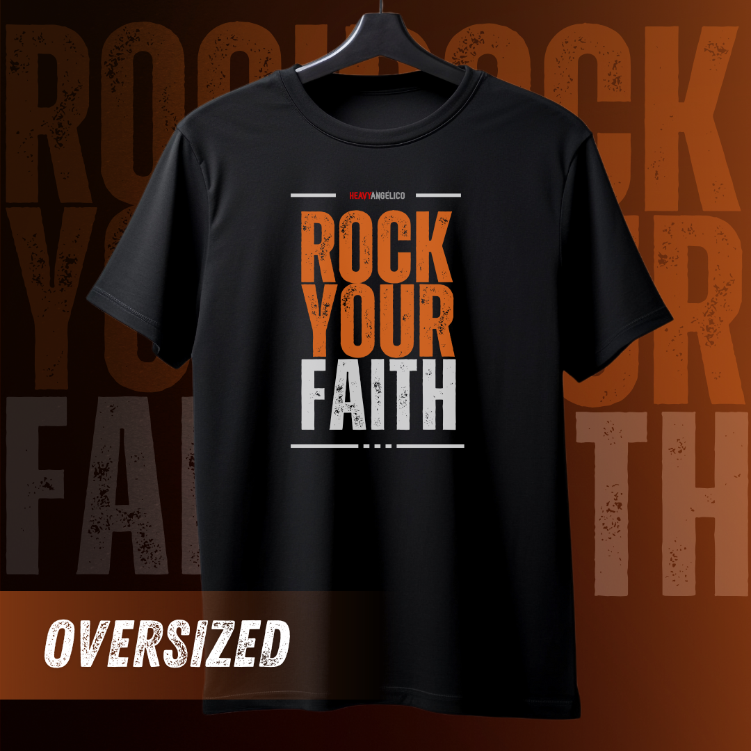 Fortaleça a Sua Fé -Camiseta Oversized 