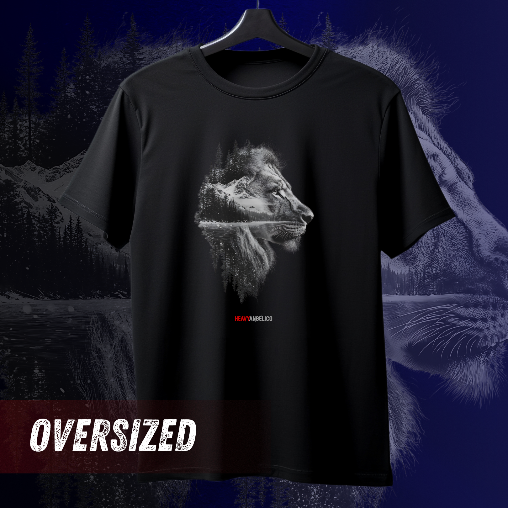 Paradise Lion - Camiseta Oversized