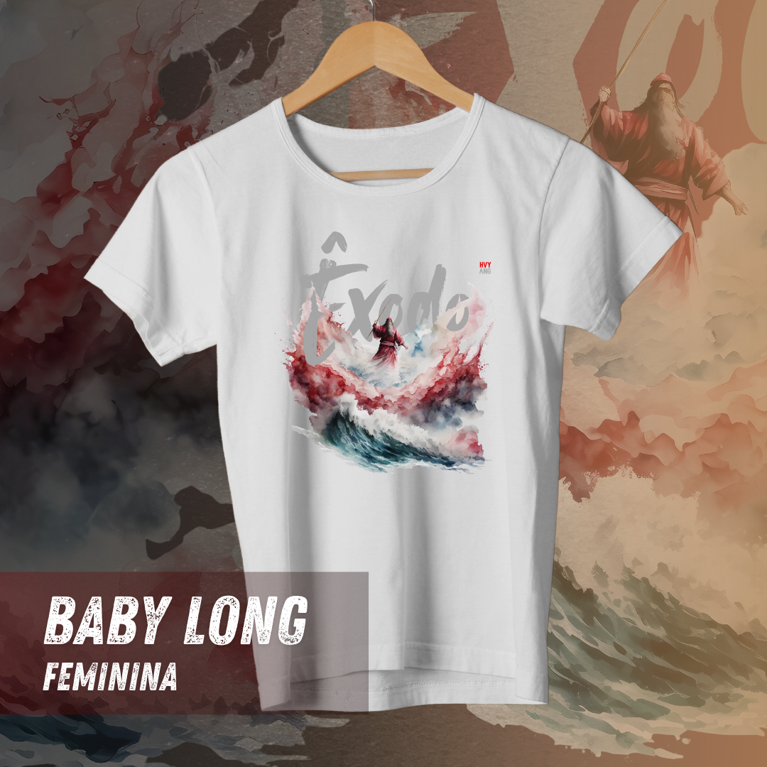 Nome do produto: Êxodo – O Mar Está Se Abrindo - Camiseta Feminina