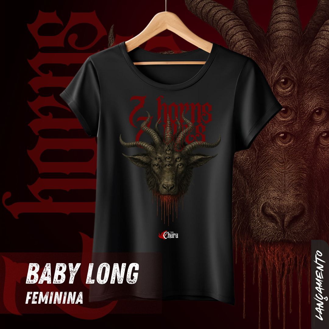 7 Horns | 7 Eyes – O Cordeiro é Digno - Projeto Chara - Camiseta Feminina