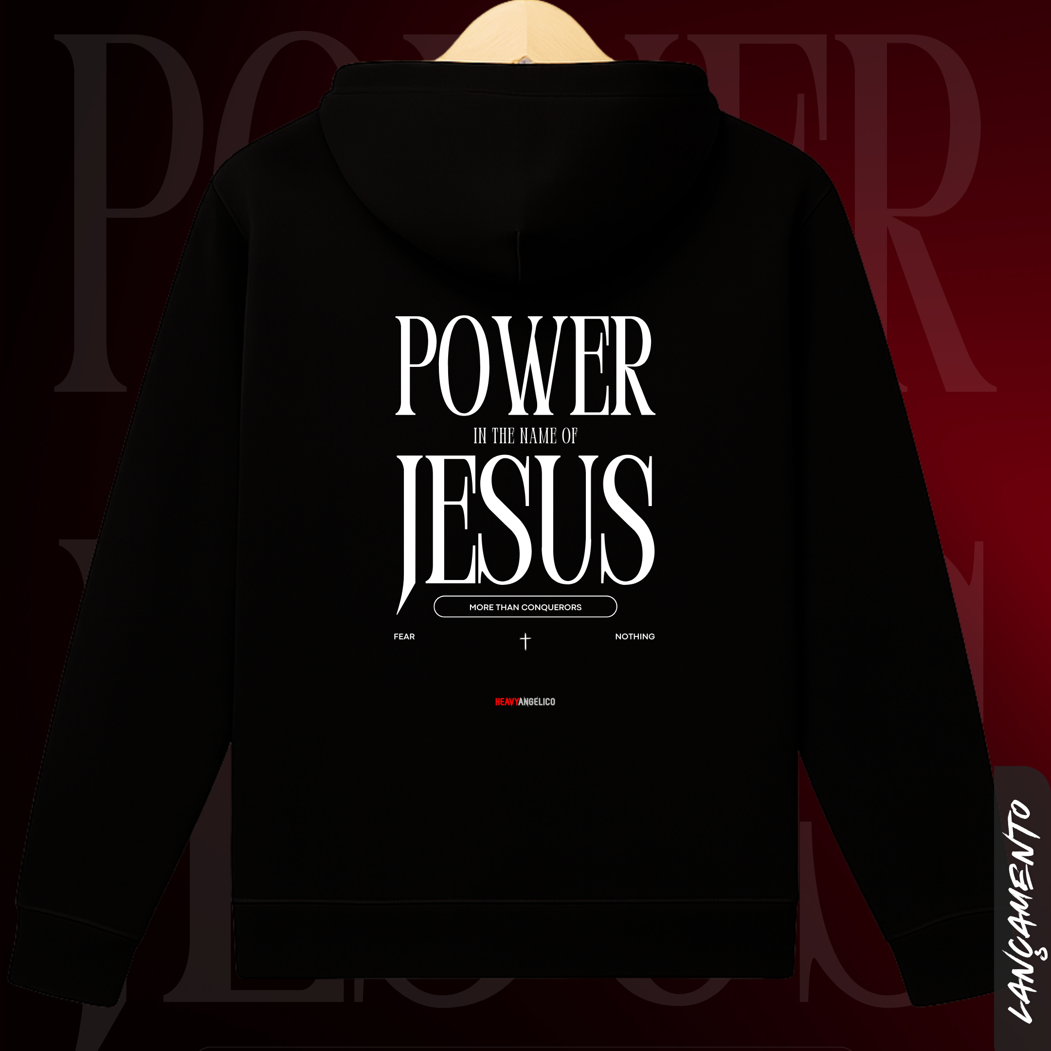 Power in the Name of Jesus - Moletom com Zíper
