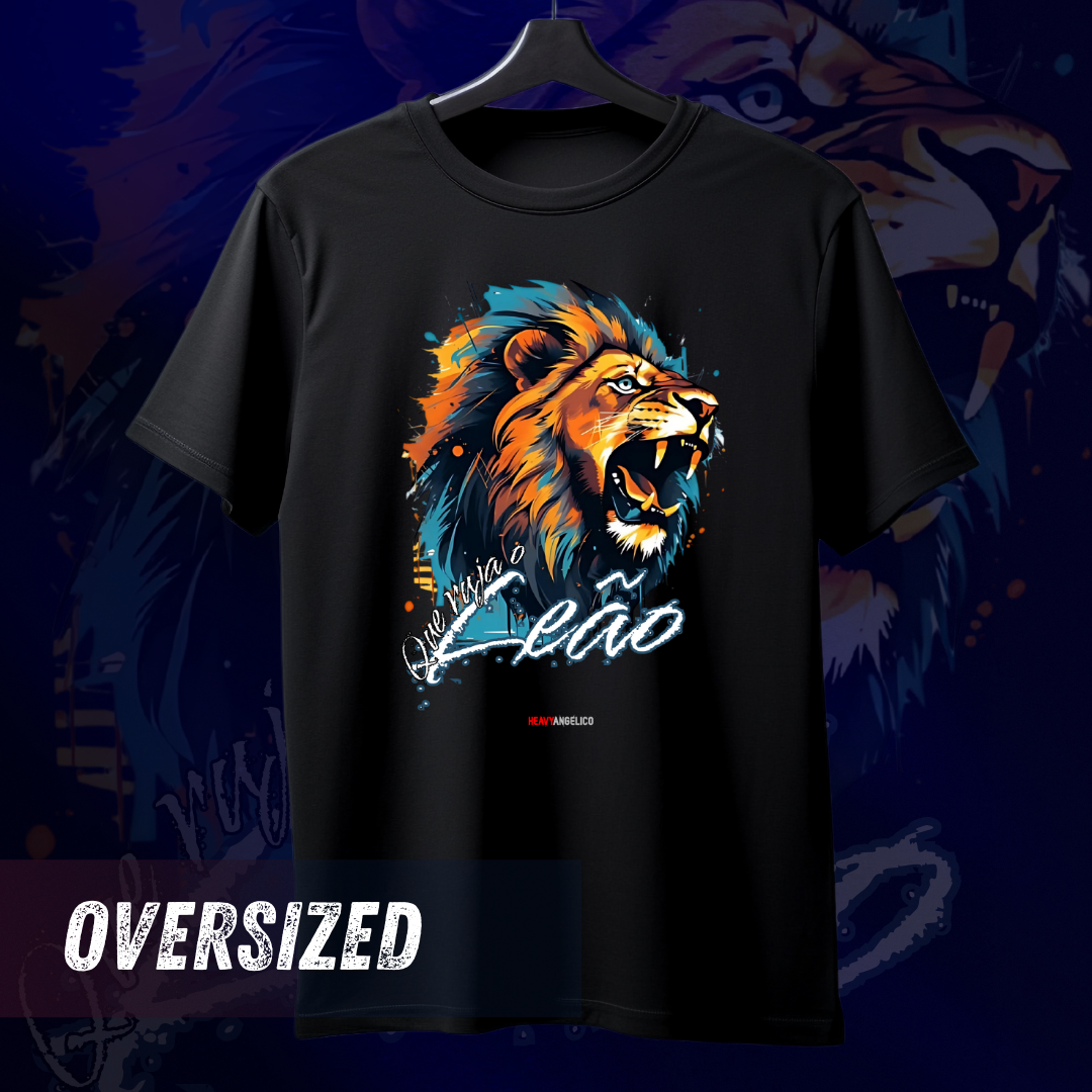 Série “Que Ruja o Leão” – A Força do Rei - Camiseta Oversized 
