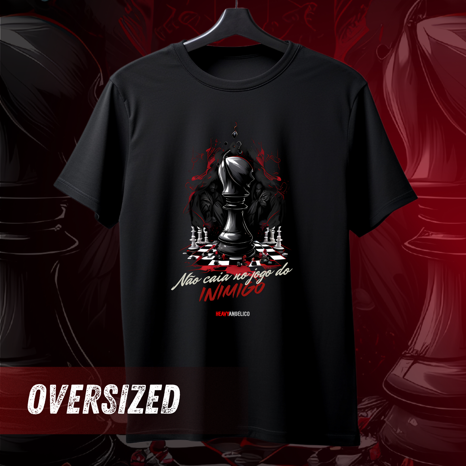 Não caia no jogo do inimigo - Camiseta Oversized