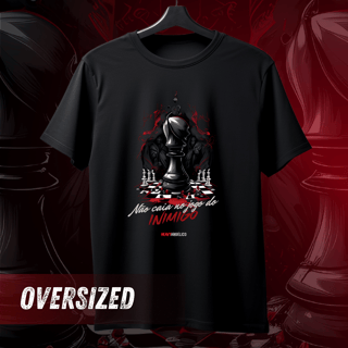 Não caia no jogo do inimigo - Camiseta Oversized