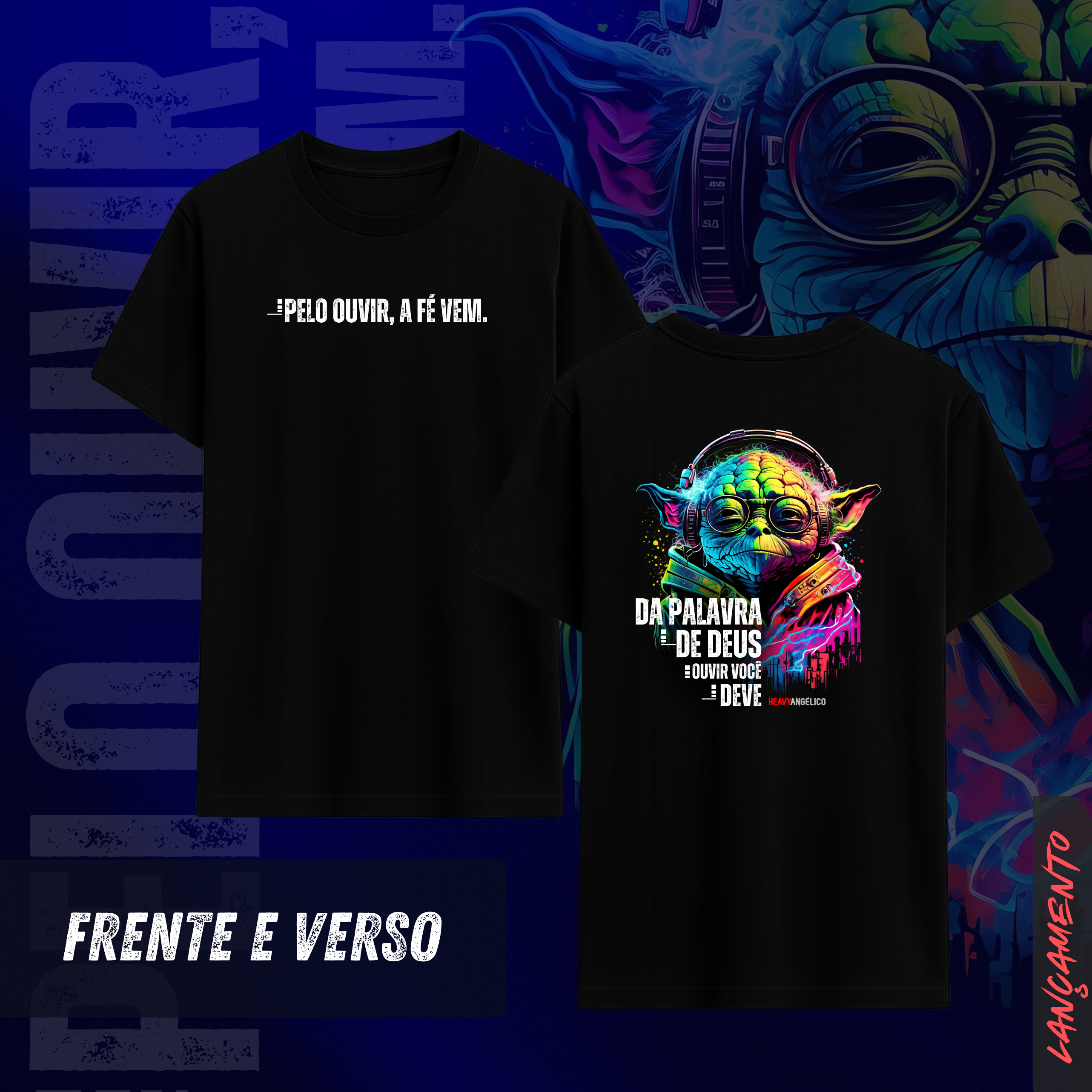 Nome do produto: Da Palavra de Deus, Ouvir Você Deve - Camiseta Unissex - Frente e Costas