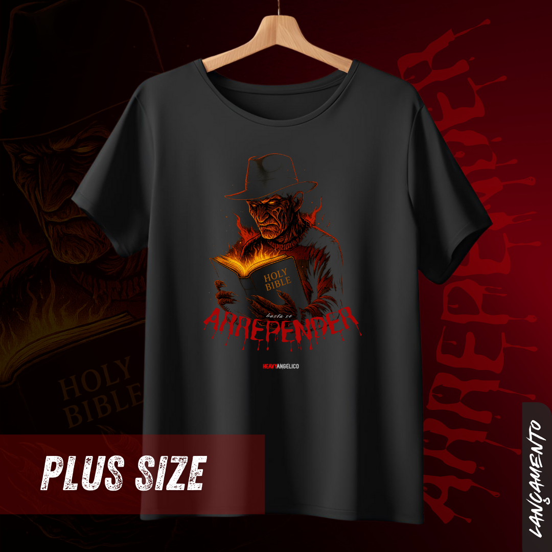 Hora de Arrepender – A Verdade que Queima - Camiseta Plus Size