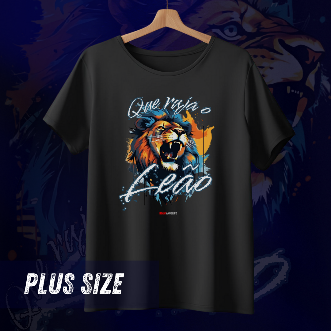Série “Que Ruja o Leão” – A Voz da Vitória - Camiseta Plus Size