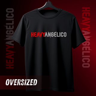  HeavyAngélico NO PEITO - Camiseta Oversized