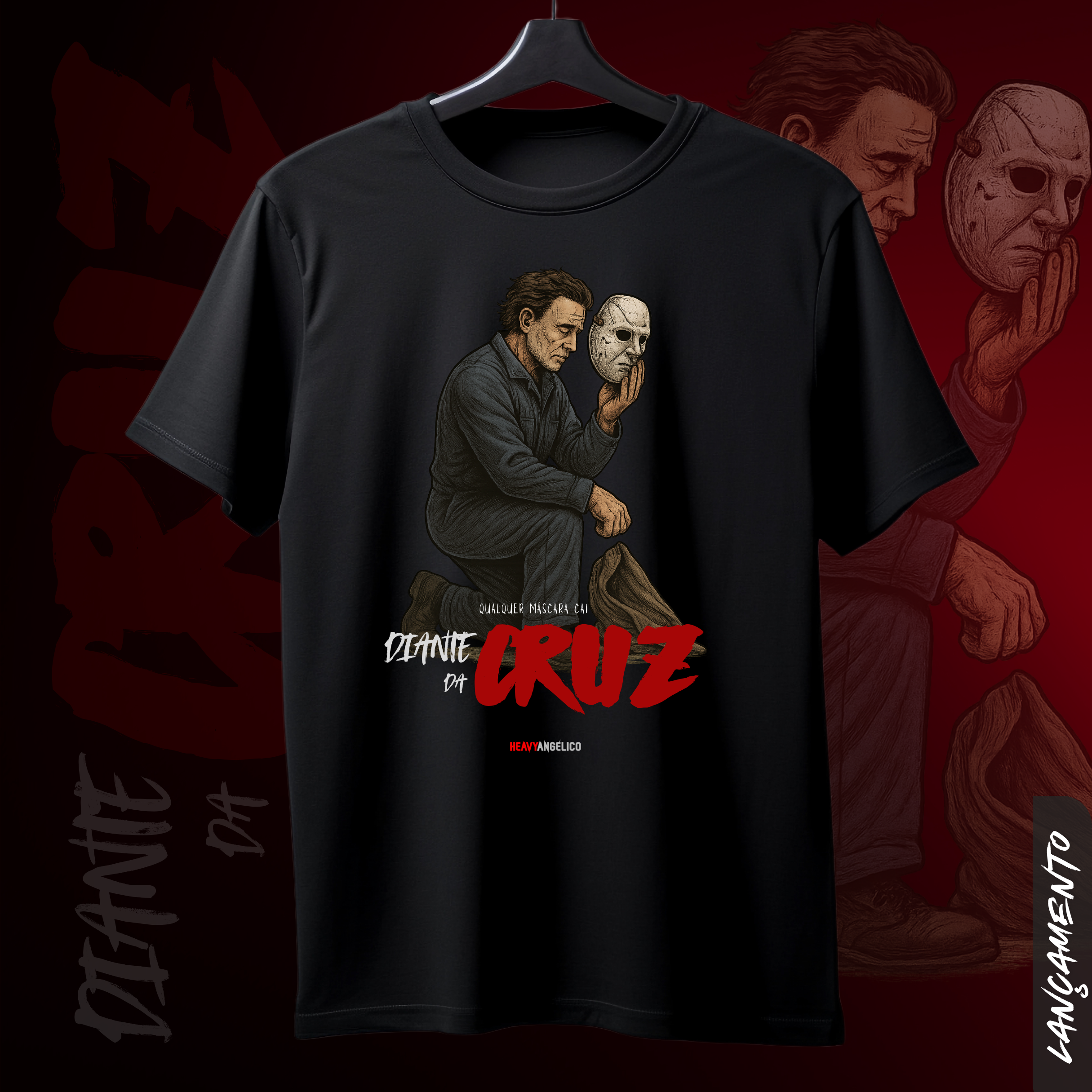 Diante da Cruz – Toda Máscara Cai - Camiseta Unissex