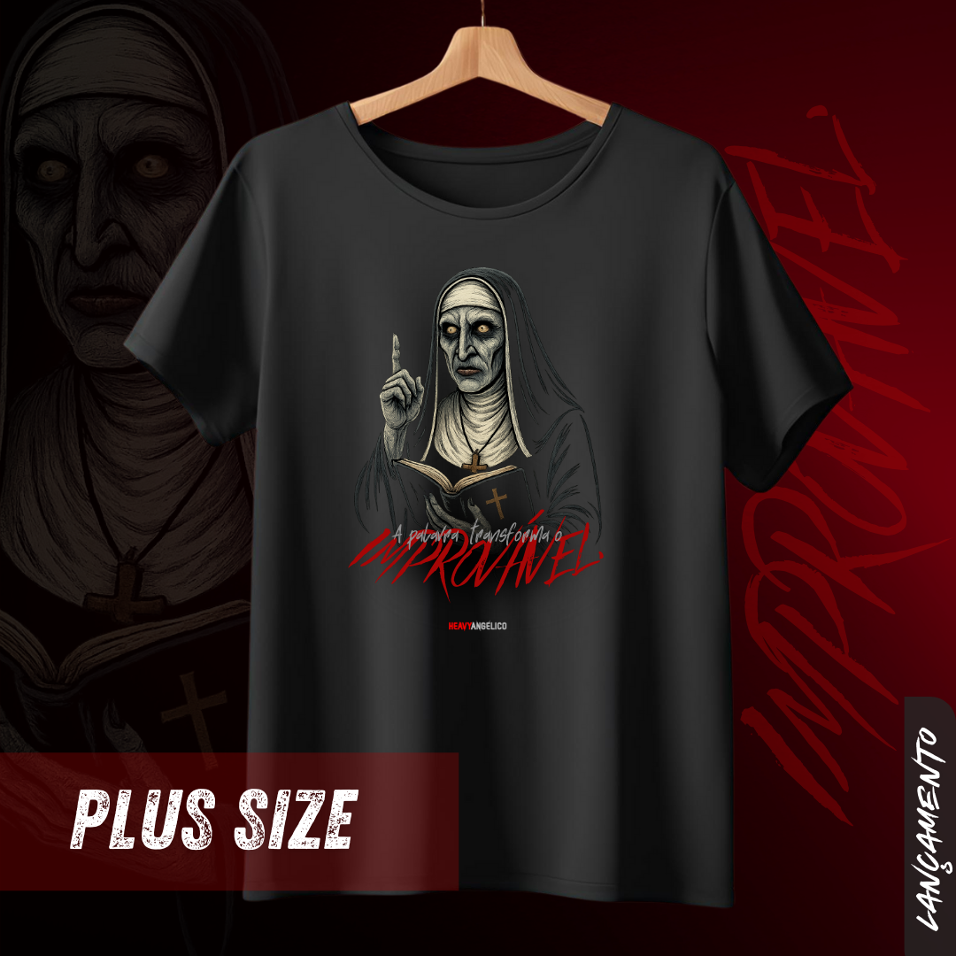 A Palavra Transforma o Improvável - Camiseta Plus Size