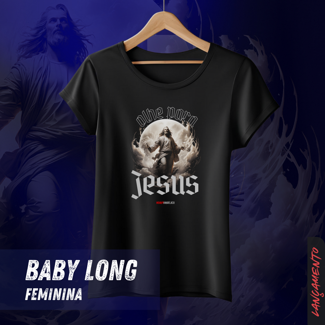 Nome do produto: Olhe para Jesus - Camiseta Feminina