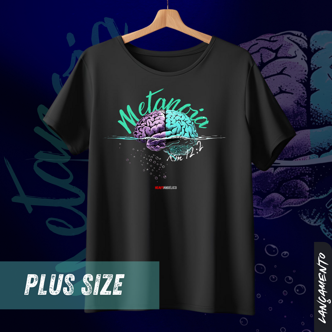Metanoia – Romanos 12:2 - Camiseta Plus Size