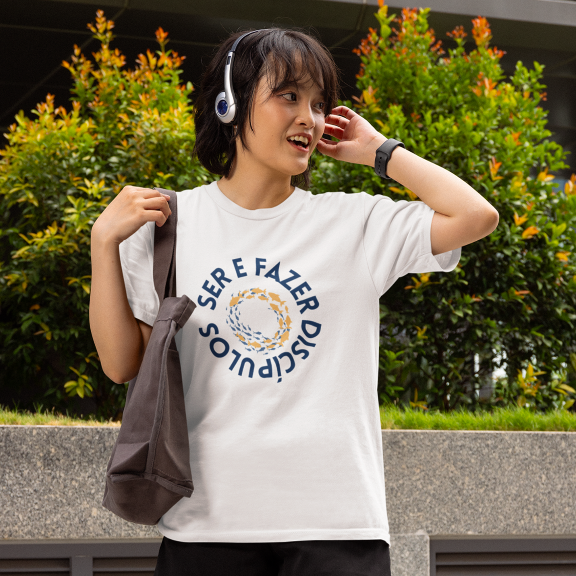 Nome do produto: Camiseta Ser e Fazer Discípulos