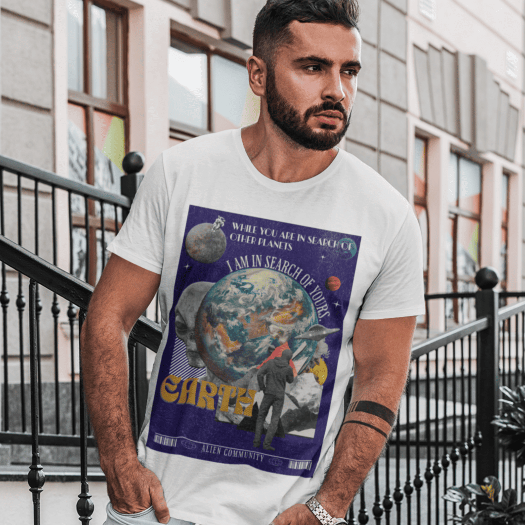 Nome do produto: Camisa Alien and Planet Earth