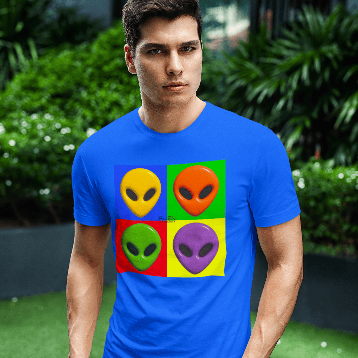 Nome do produto: Camisa Aliens Coloridos