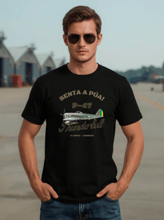 Camiseta P-47 Thunderbolt FAB | Aviação Histórica BR