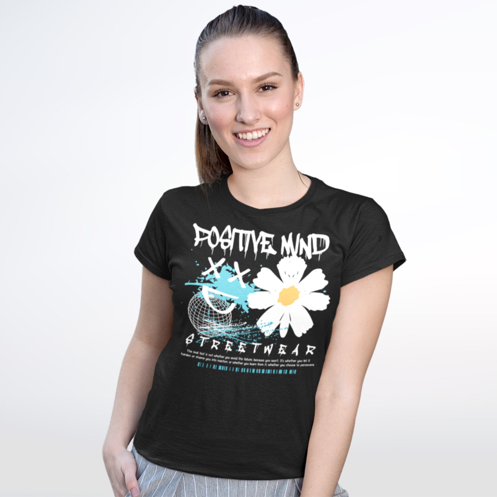 Nome do produto: Camiseta Feminina Positive Mind