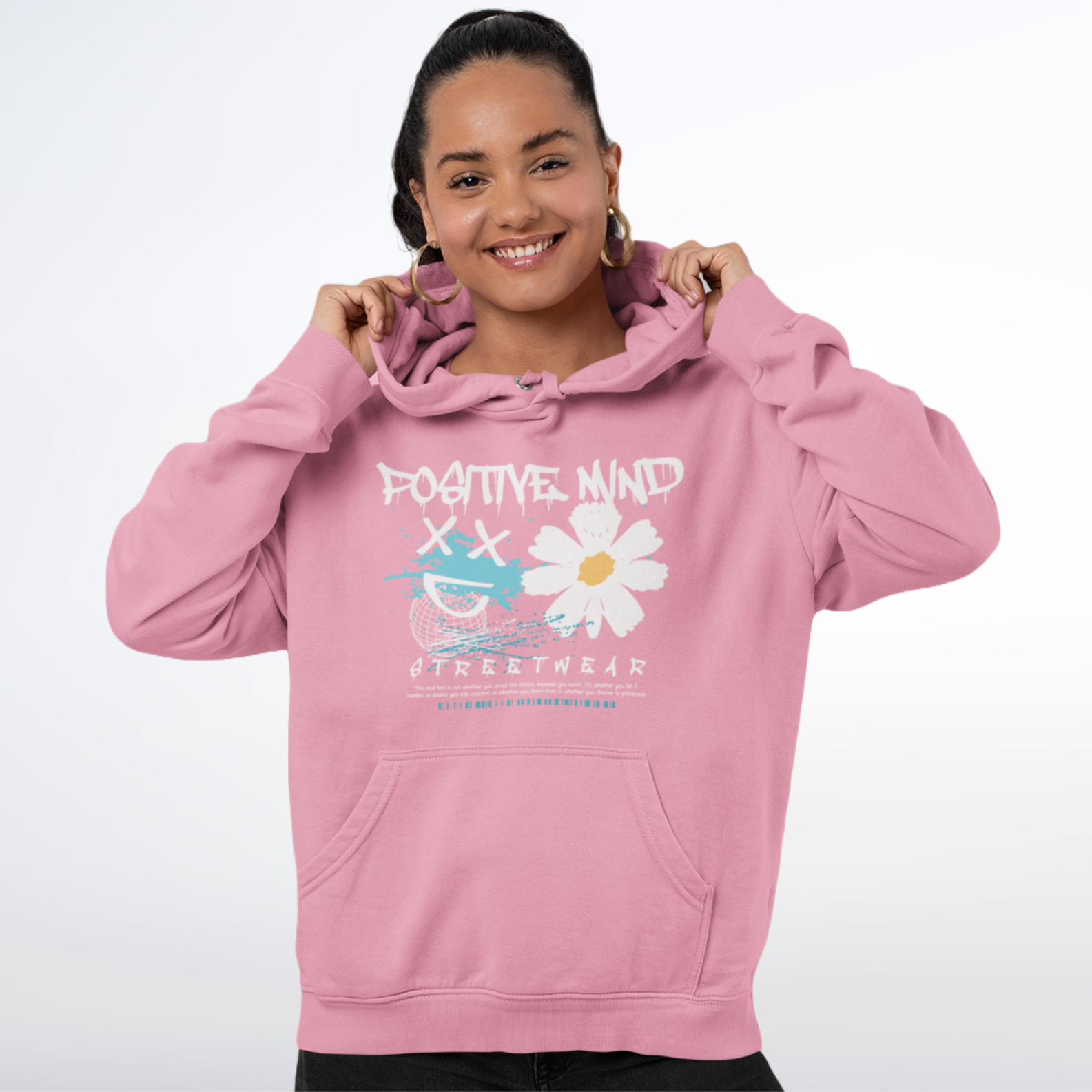 Nome do produto: Moletom Canguru Positive Mind