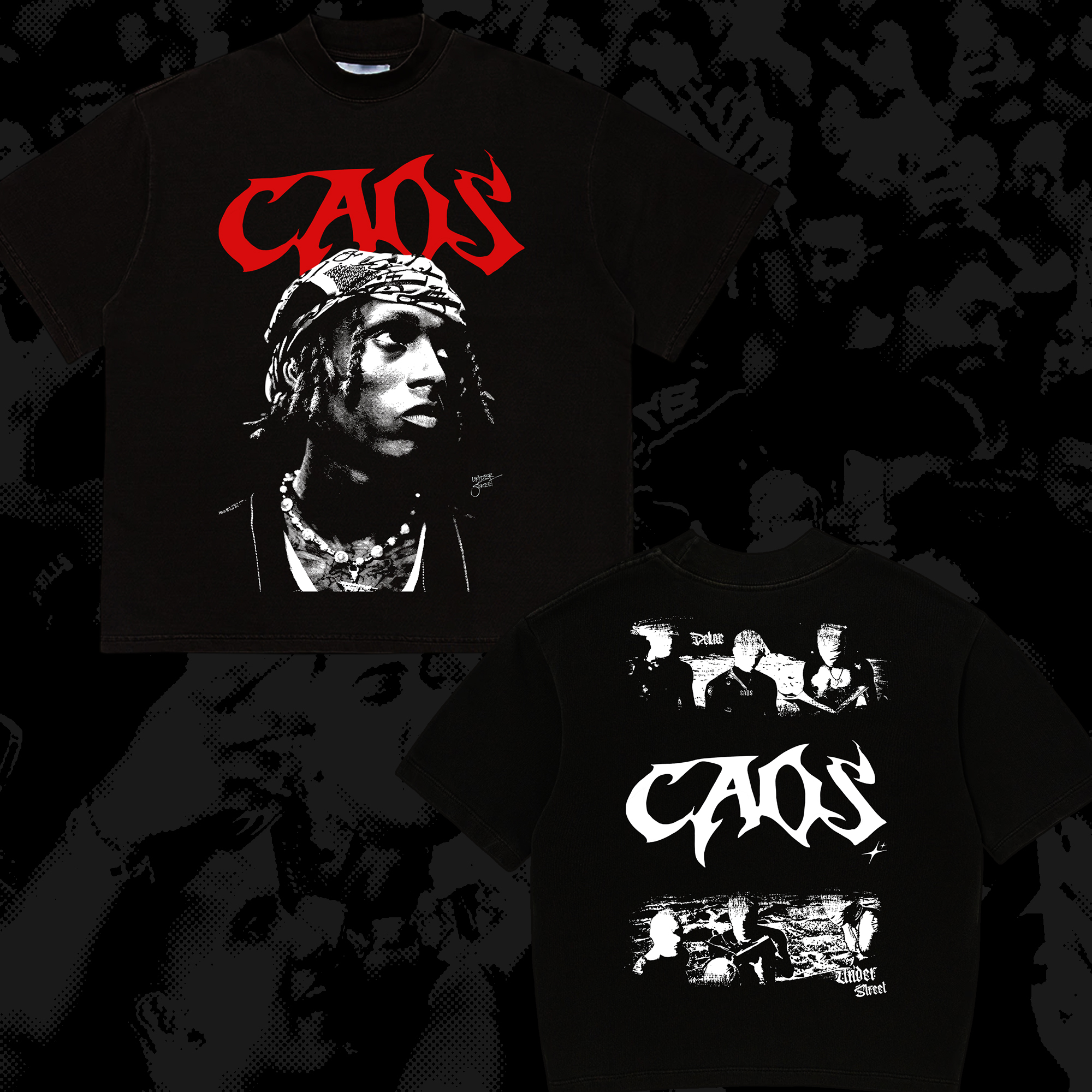 ALEE CAOS (FRENTE E COSTAS)