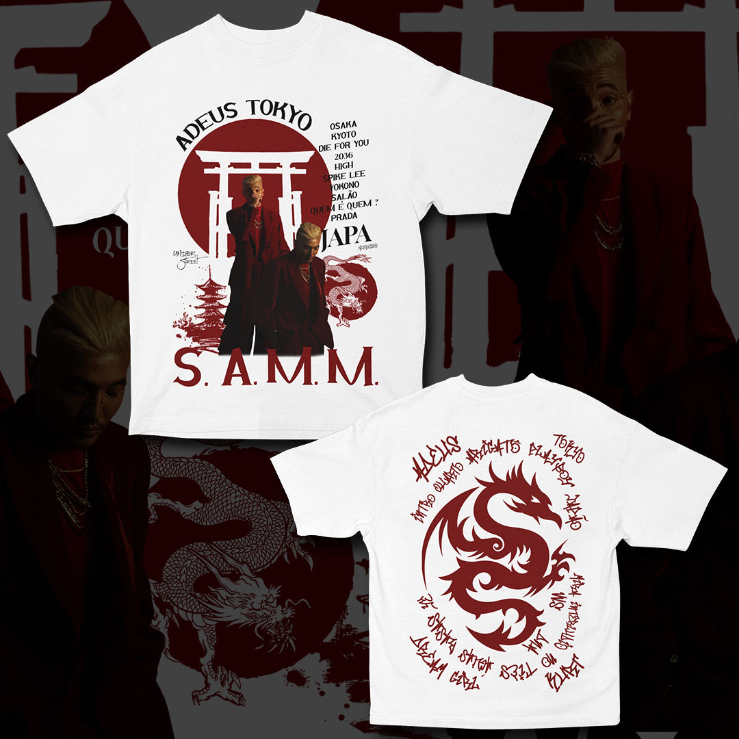 ADEUS TOKYO BRANCO (FRENTE E COSTAS)