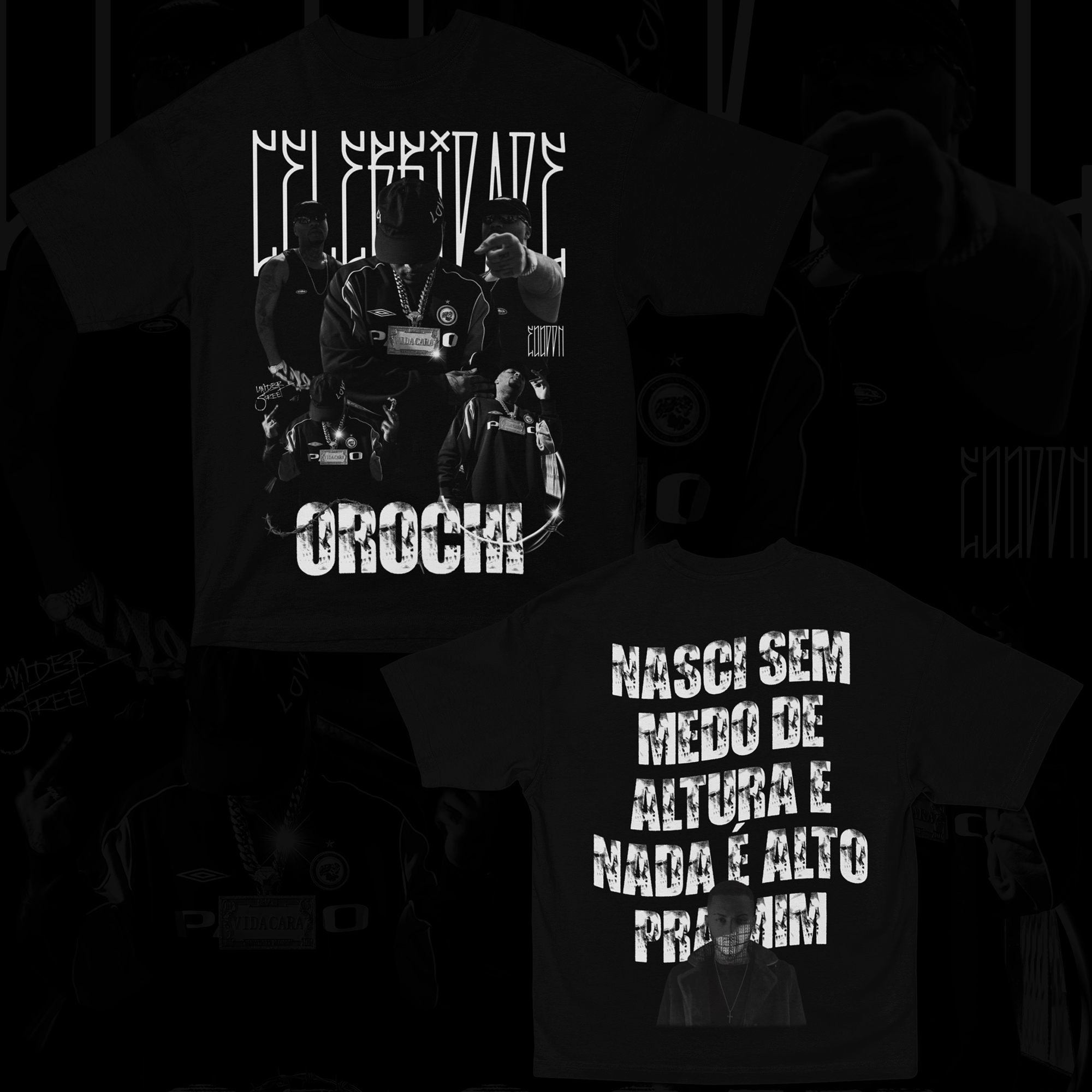 CELEBRIDADE (FRENTE E COSTAS)