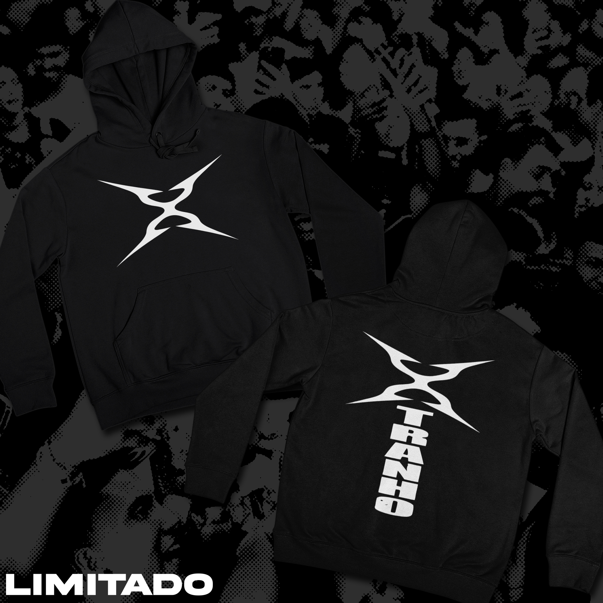 XTRANHO MOLETOM (FRENTE E COSTAS)