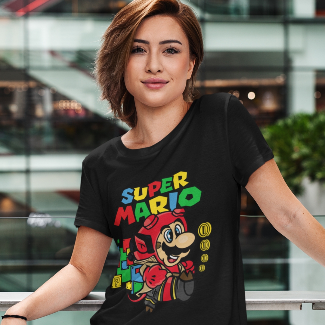 Nome do produto: Camisa Super Mário/HellBoy (Ref.: 0028)