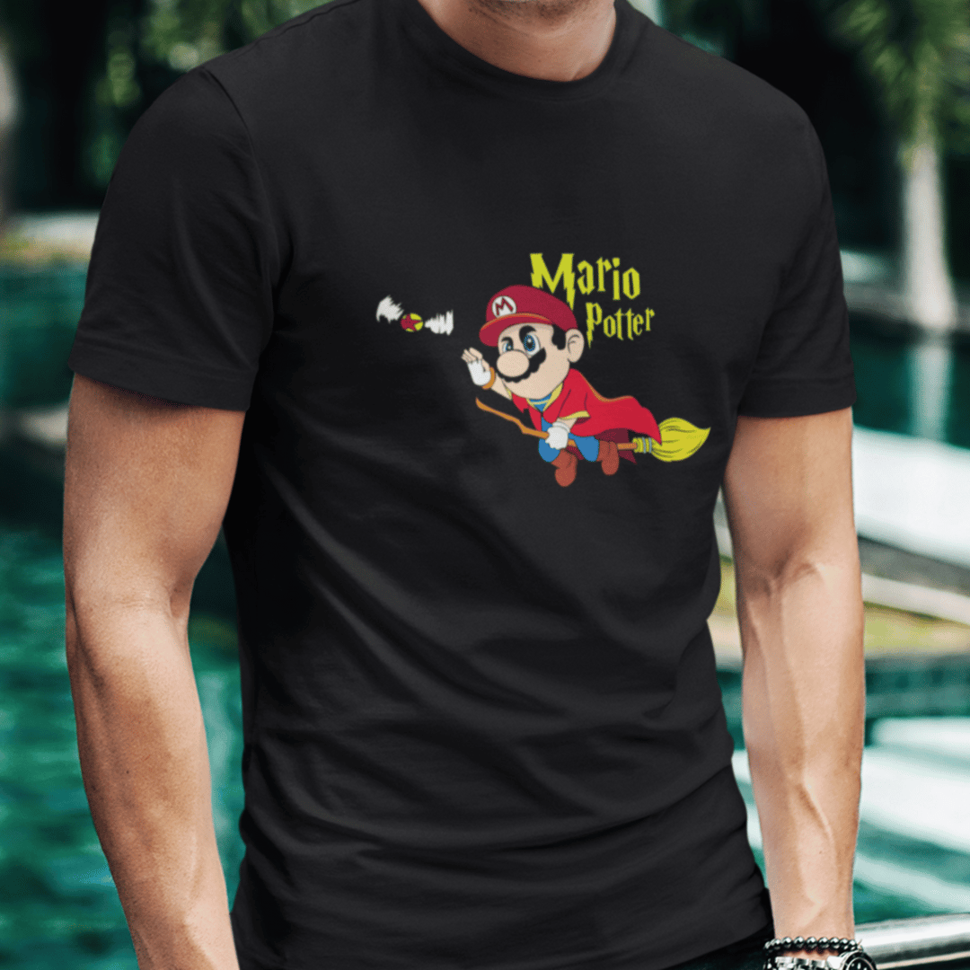 Nome do produto: Camisa Super Mário/Harry Potter (Ref.: 0033)