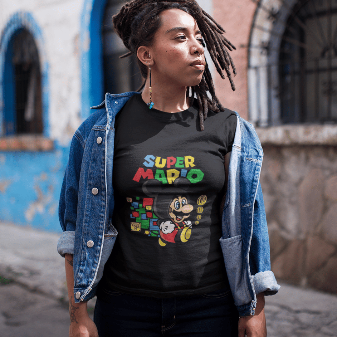 Nome do produto: Camisa Super Mário/Mickey (Ref.: 0031)