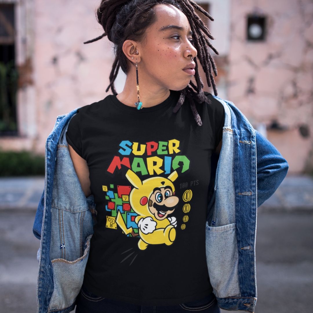 Nome do produto: Camisa Super Mário/Pokemon (Ref.: 0025) 