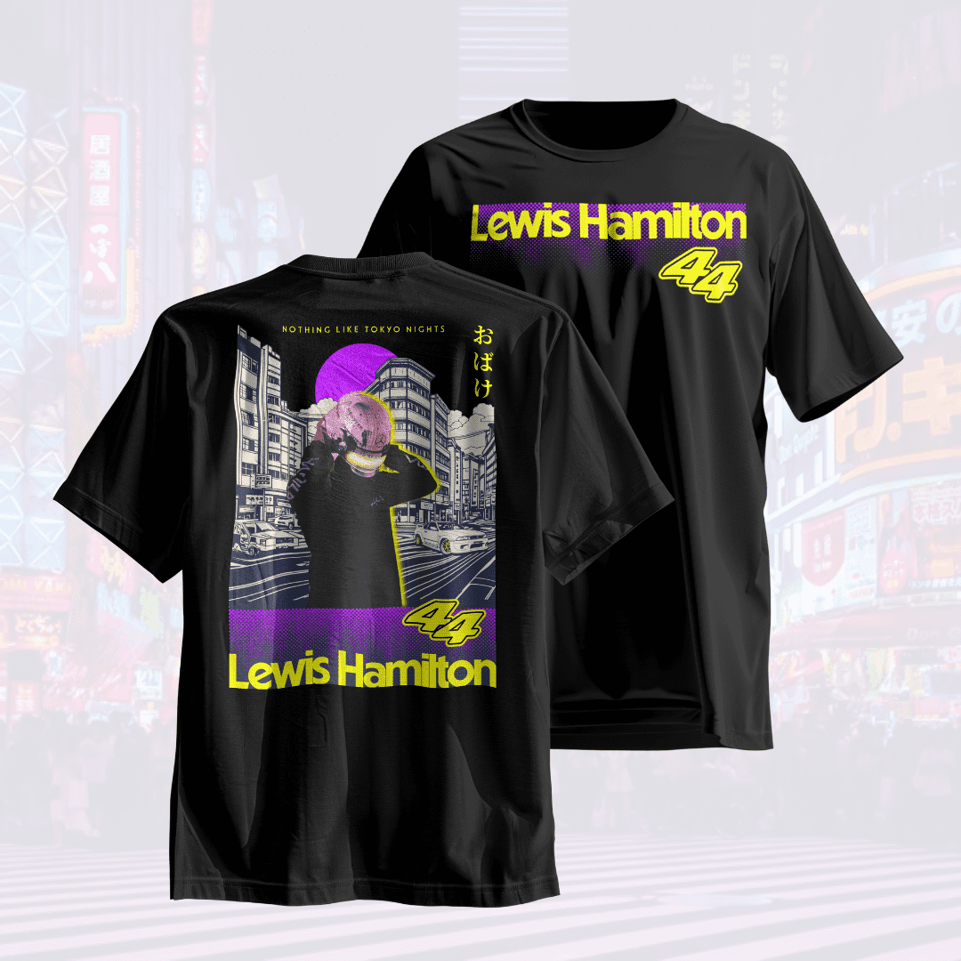 Nome do produto: Camiseta Lewis Hamilton Tokyo Nights