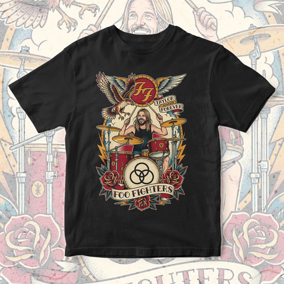 Camiseta Taylor Hawkins | The Hawk Lives