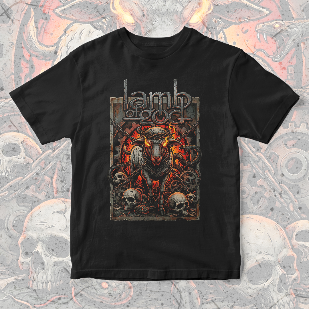 Camiseta Lamb of God | Burning Crown