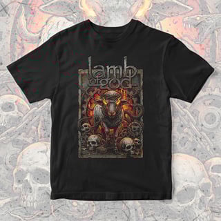 Camiseta Lamb of God | Burning Crown