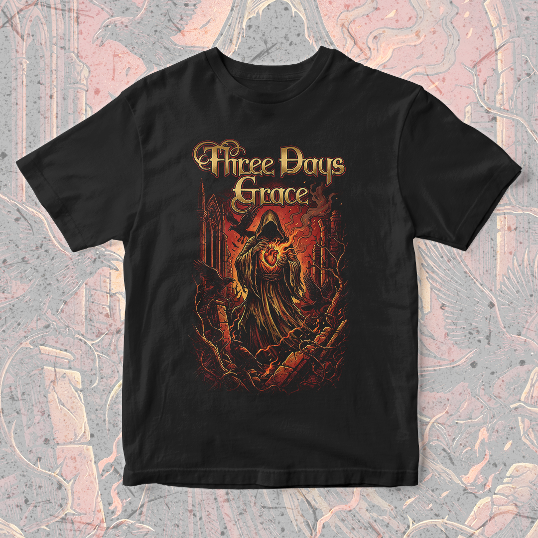 Camiseta Three Days Grace | Burn The Ruins