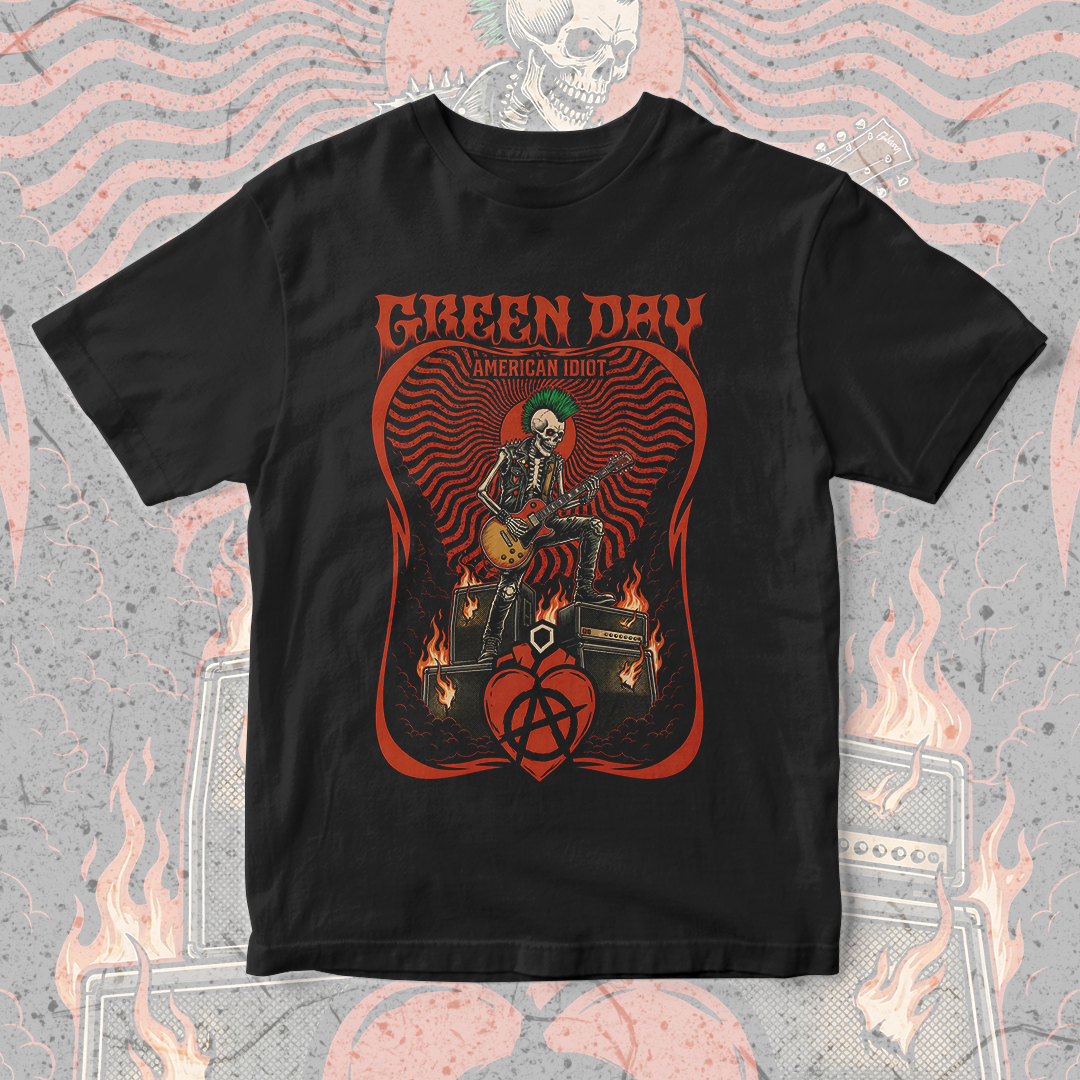 Camiseta Green Day | Anarchy Riff