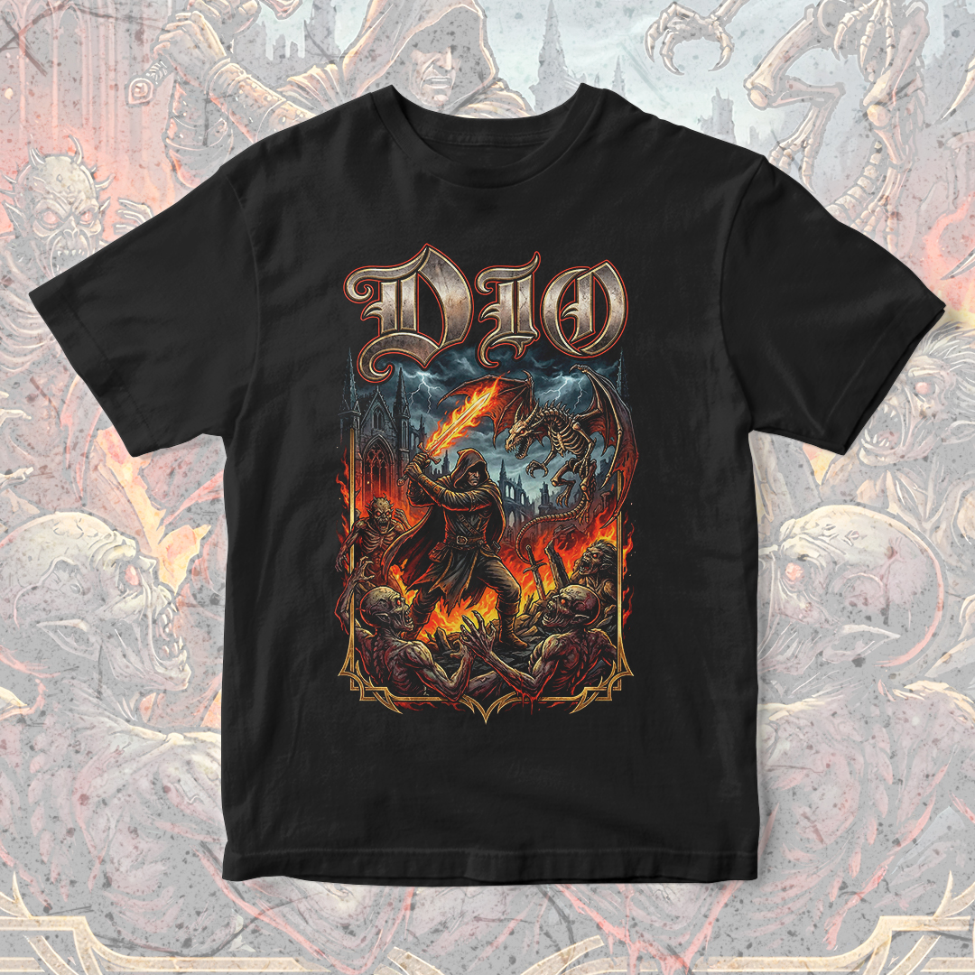 Camiseta Dio | Burning Balde