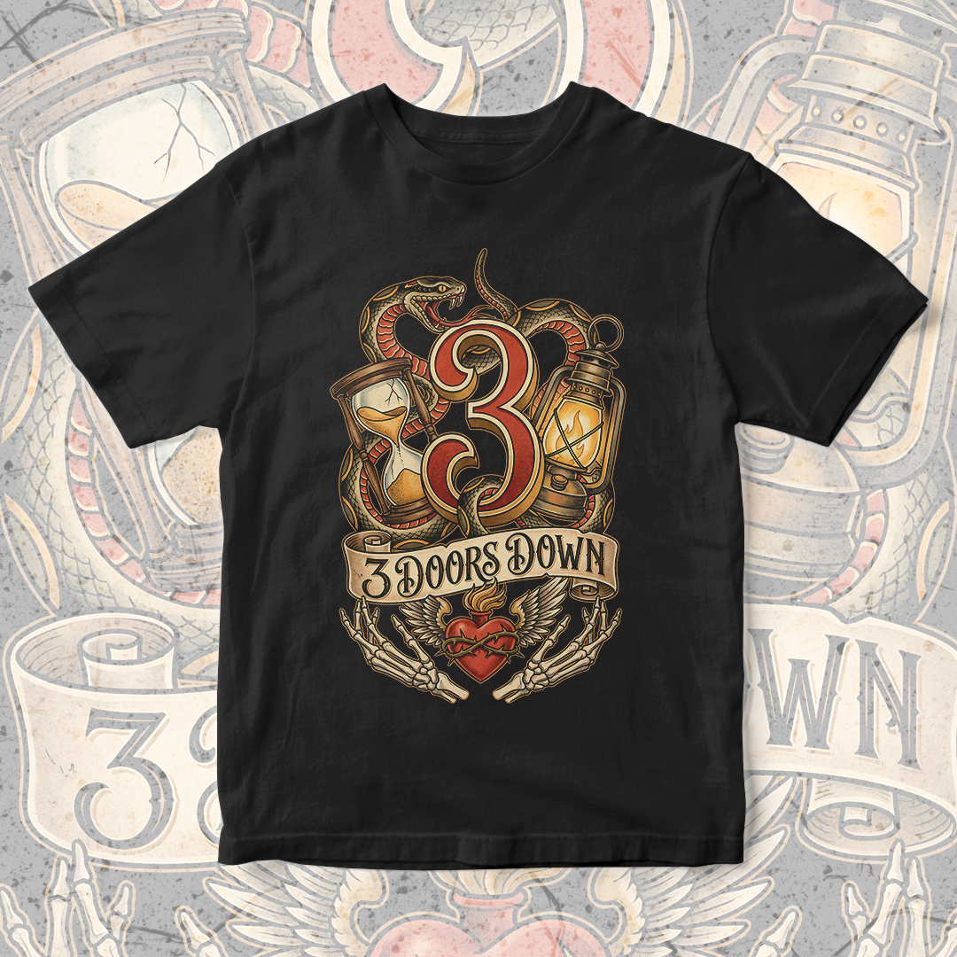 Camiseta 3 Doors Down | Snakes and Lights