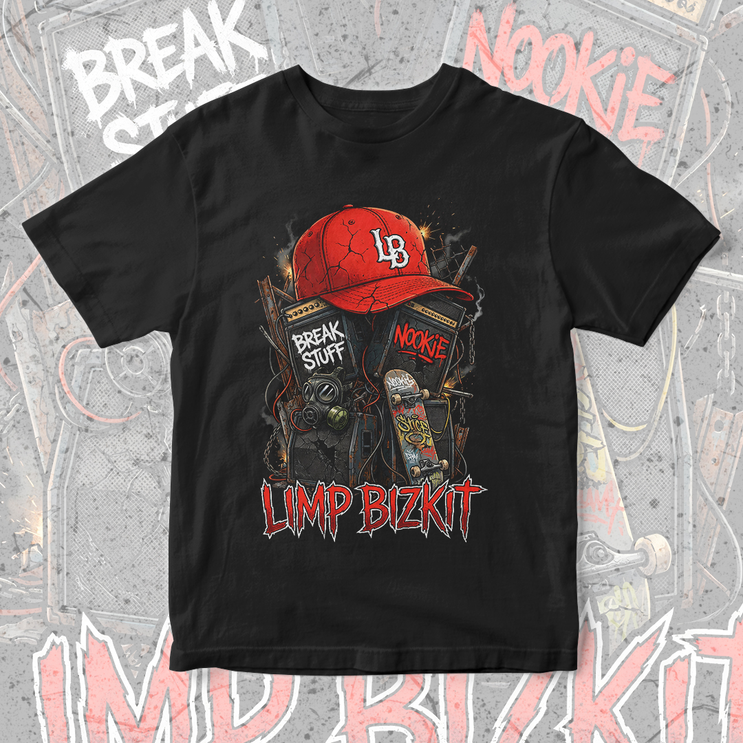 Nome do produto: Camiseta Limp Bizkit | Red Cap Anarchy