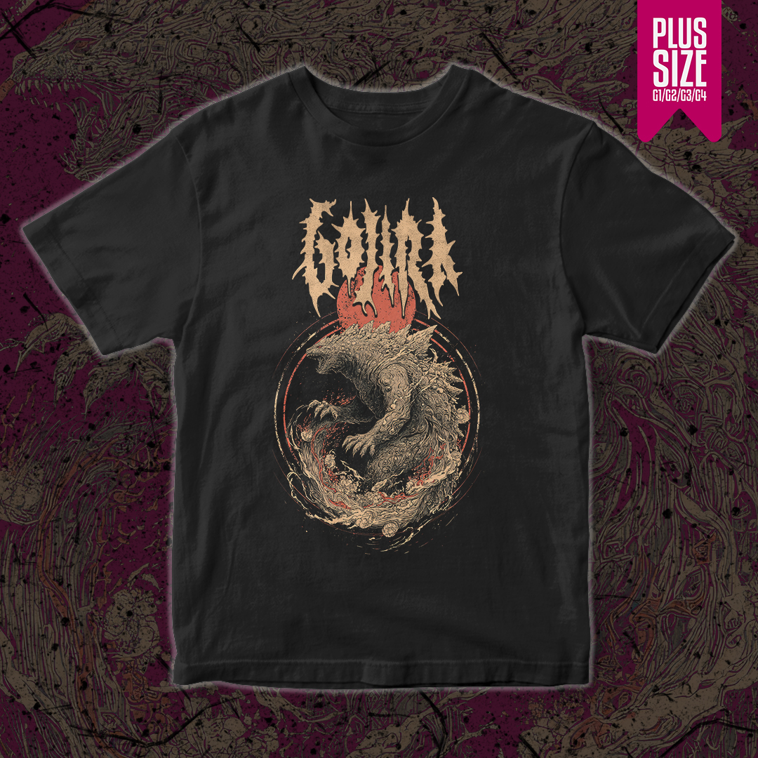 Camiseta Gojira Plus Size | Godzilla Unleashed