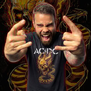 Camiseta AC/DC | Highway Skull