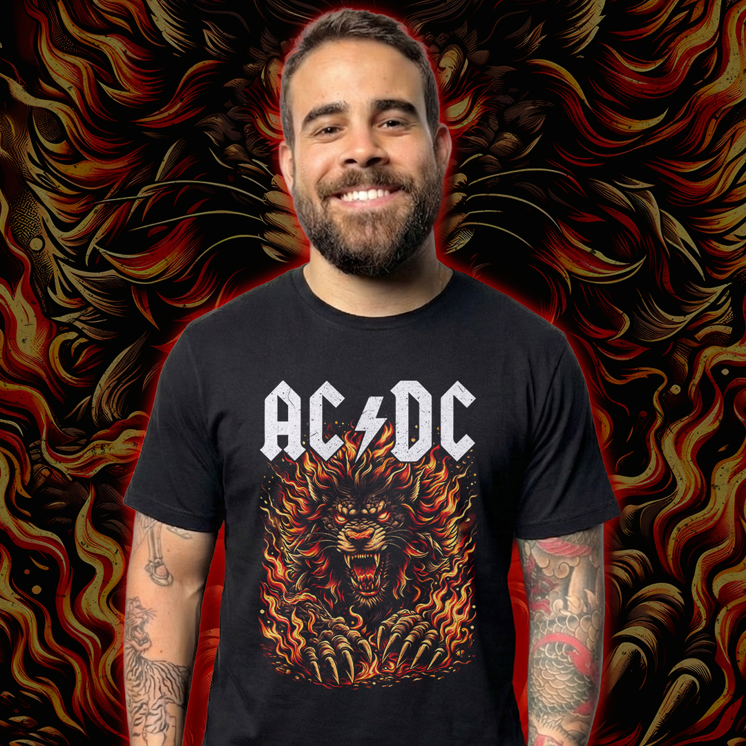 Camiseta AC/DC | Hell Lion