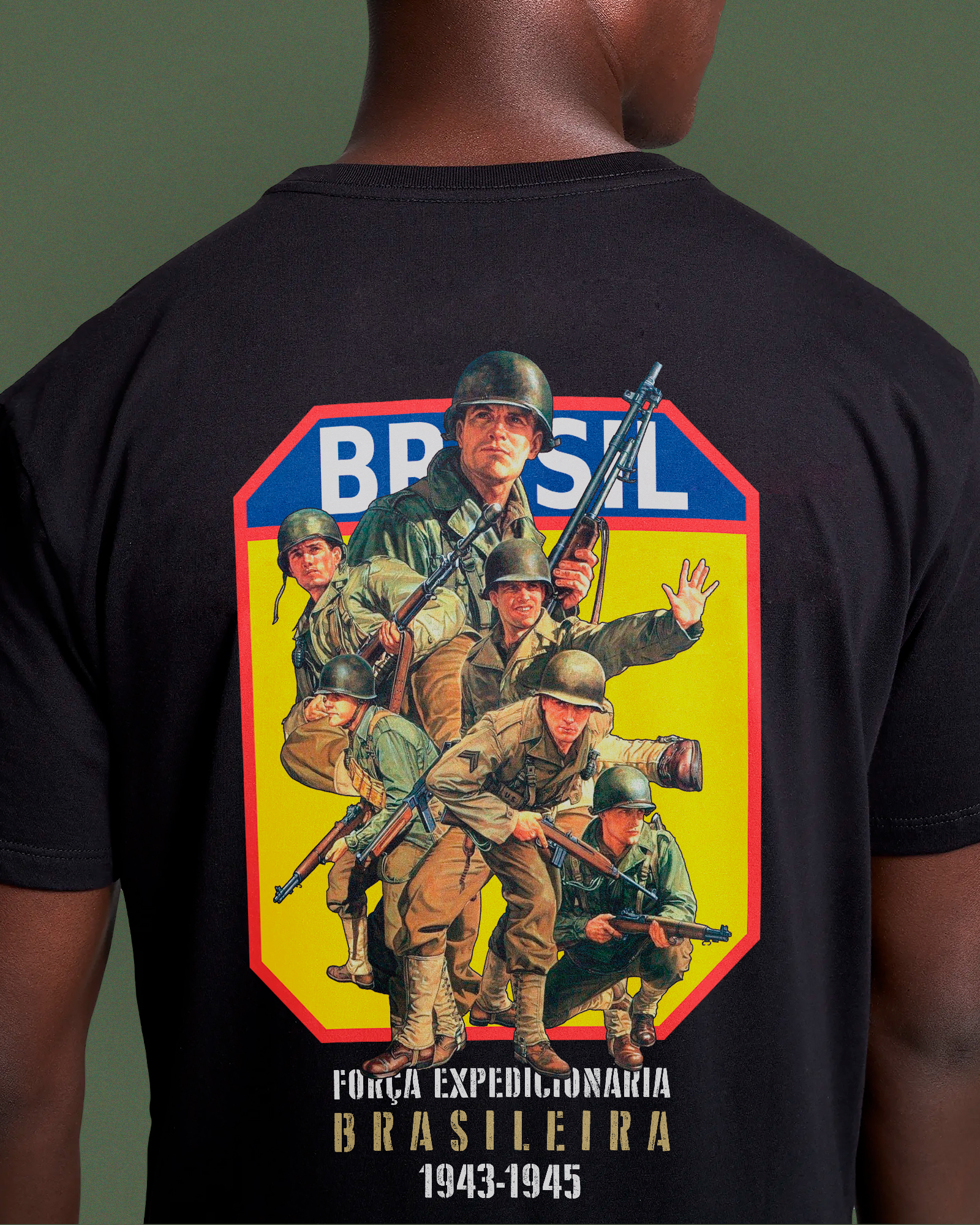 T-SHIRT PREMIUM FORÇA EXPEDICIONÁRIA BRASILEIRA FEB 1943-1945