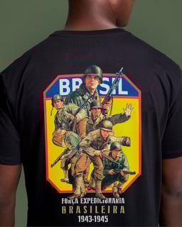 T-SHIRT PREMIUM FORÇA EXPEDICIONÁRIA BRASILEIRA FEB 1943-1945