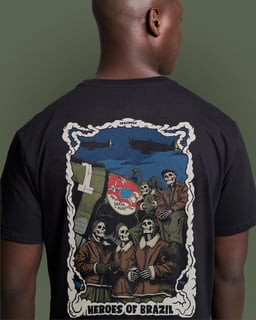 T-SHIRT PREMIUM HEROES OF BRAZIL SENTA A PUA