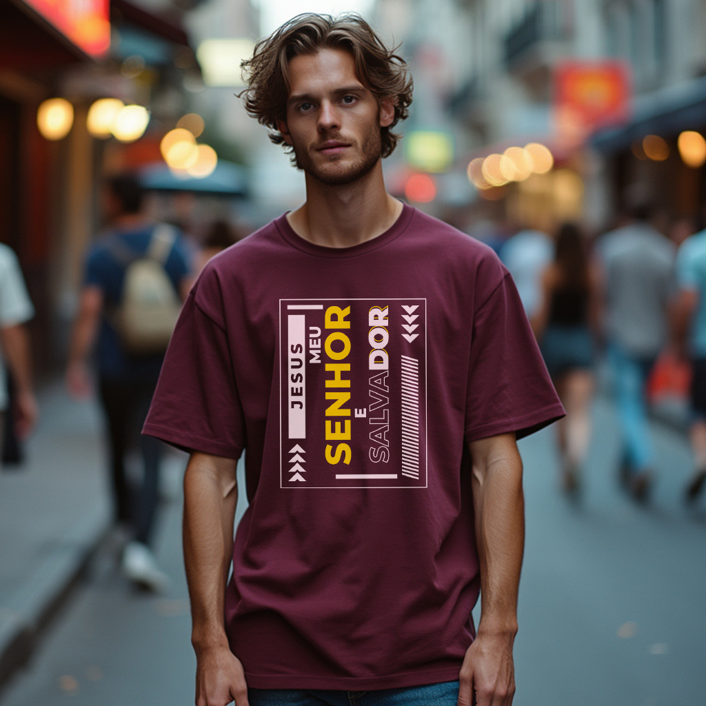 Nome do produto: Camisa Oversized Senhor Salvador