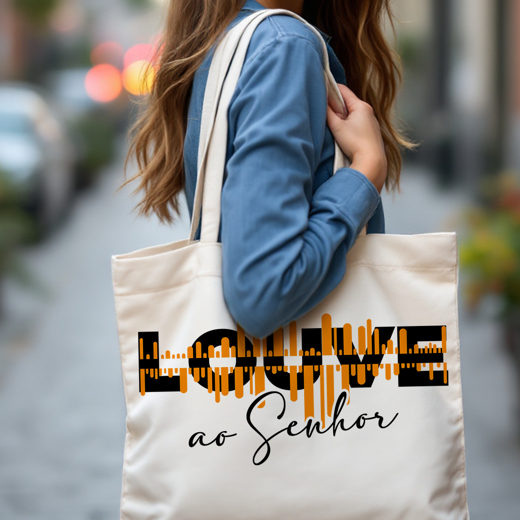 Nome do produto: Ecobag Grande Louve ao Senhor