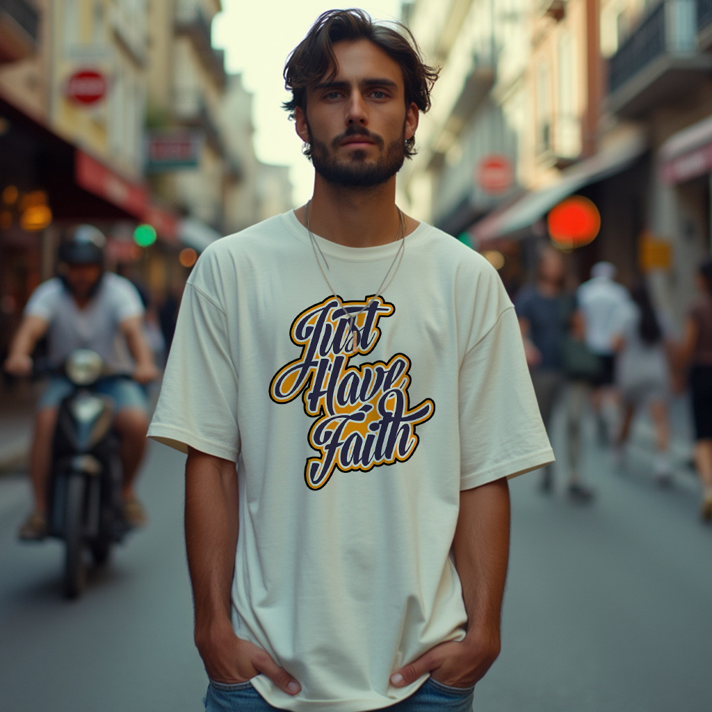 Nome do produto: Camisa Oversized Just Have Faith