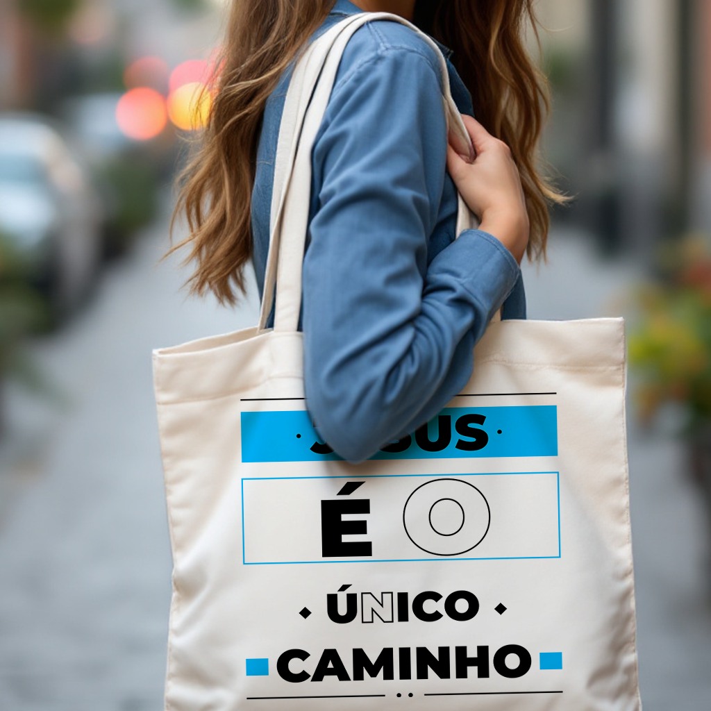 Nome do produto: Ecobag Grande Jesus é o Único Caminho