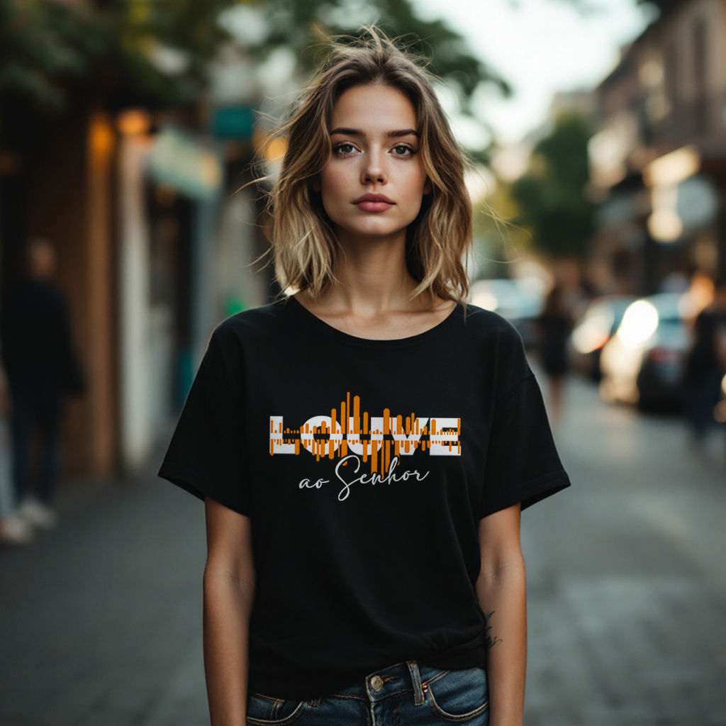 Nome do produto: Camisa Babylong Quality Louve ao Senhor